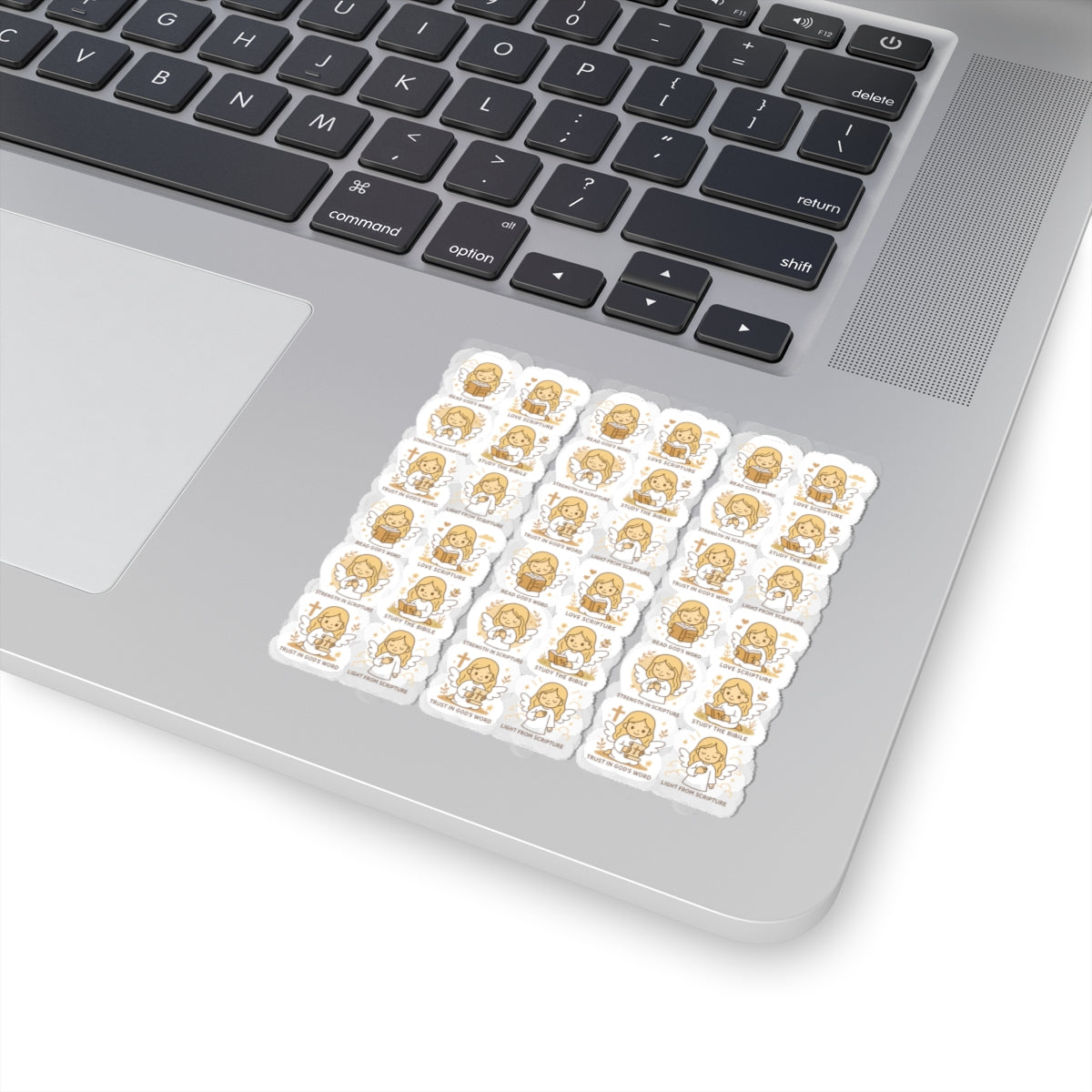 Bible Study Angel Stickers – Christian Scripture Kawaii Stickers for Journals & Faith Gifts. Bring light, strength, and joy to your quiet time with these tender Scripture angels.