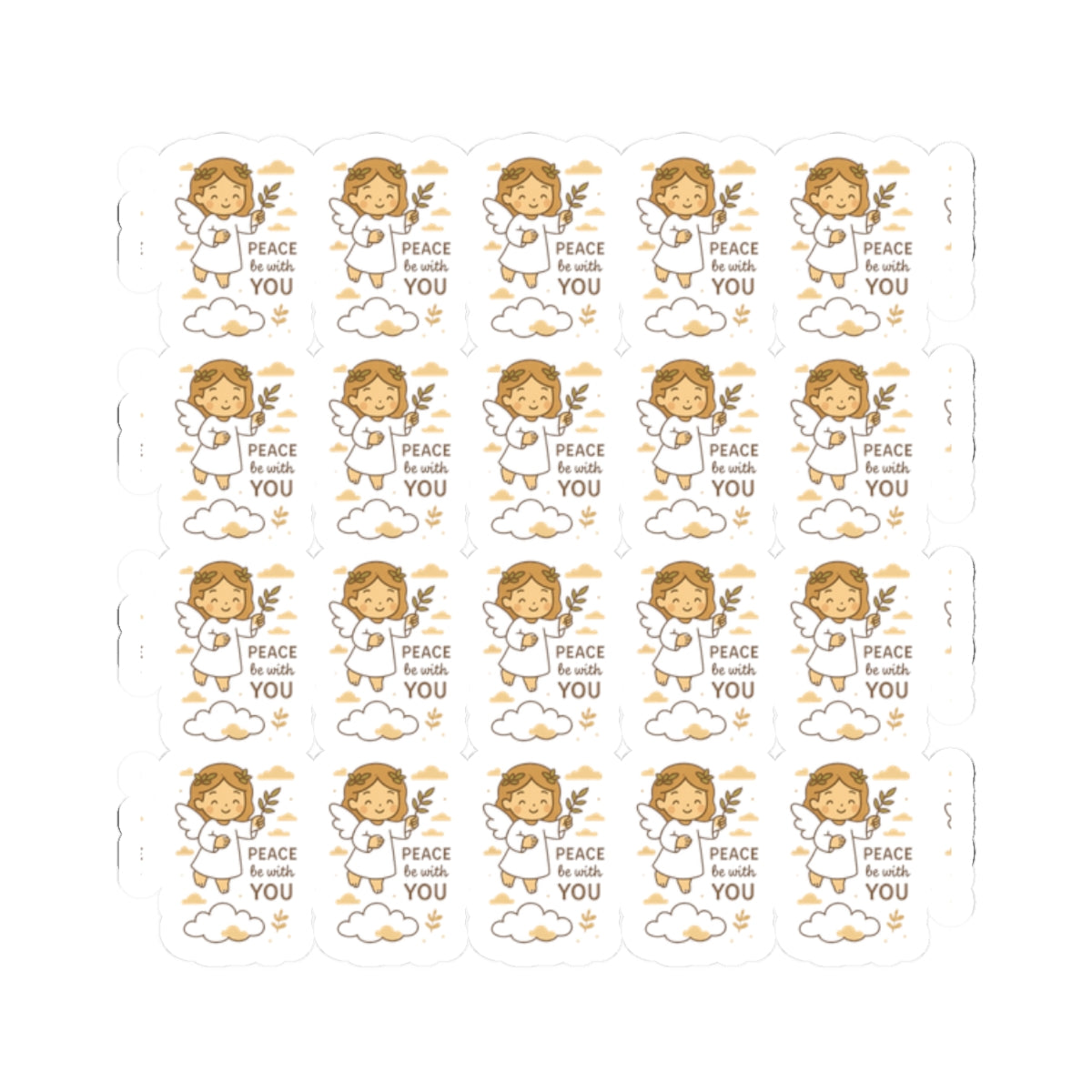 Peace Angel, Peace be with You Stickers – Christian Printables for Serenity, Prayer & Blessings. Let peace flow through your soul with every sticker. These angelic reminders gently guide you to rest, pray, and bring peace into the world.