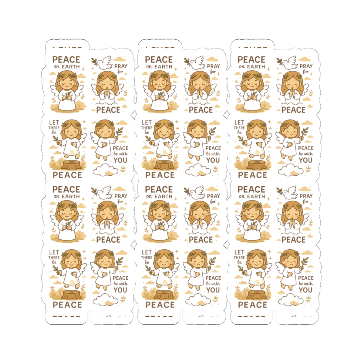 Peace Angel Stickers – Christian Printables for Serenity, Prayer & Blessings. Let peace flow through your soul with every sticker. These angelic reminders gently guide you to rest, pray, and bring peace into the world.