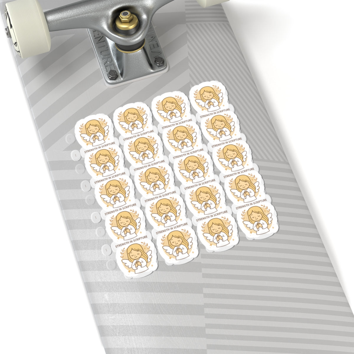 Bible Study Angel , Strength in Scripture Stickers – Christian Scripture Kawaii Stickers for Journals & Faith Gifts. Bring light, strength, and joy to your quiet time with these tender Scripture angels.