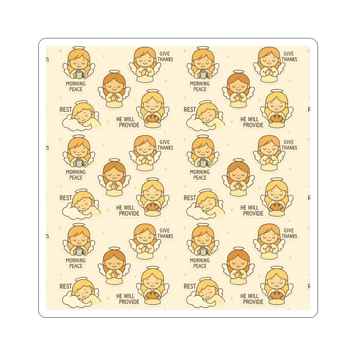 Angels of Daily Grace”, Angel of Morning Peace , Angel of Gratitude, Angel of Rest , Angel of Kindness & Angel of Provision