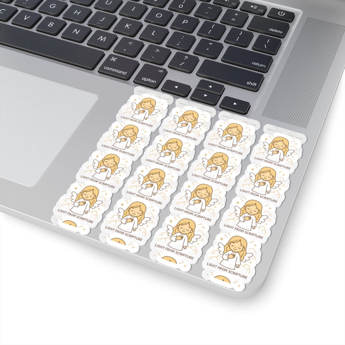Bible Study Angel , Light from Scripture Stickers – Christian Scripture Kawaii Stickers for Journals & Faith Gifts. Bring light, strength, and joy to your quiet time with these tender Scripture angels.