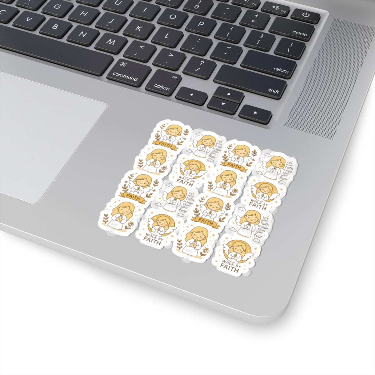 Faith & Courage Angel Stickers – Kawaii Christian Sheet with Prayers, Scripture & Light-Inspired Affirmations. Faith doesn’t eliminate fear — it gives you the courage to walk through it. One sticker at a time.