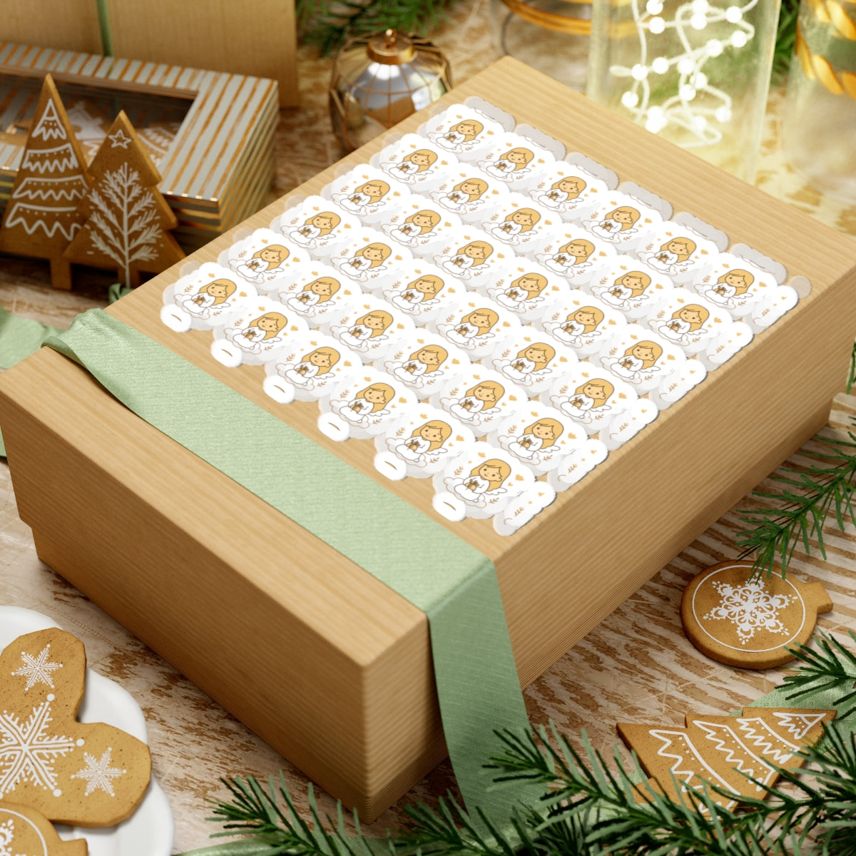 4D .Peacemakers Angel Stickers – Faith-Based Kawaii Sheet for Prayer, Devotionals & Peaceful Gifts. Because true peace begins with prayer — and a heart willing to shine.