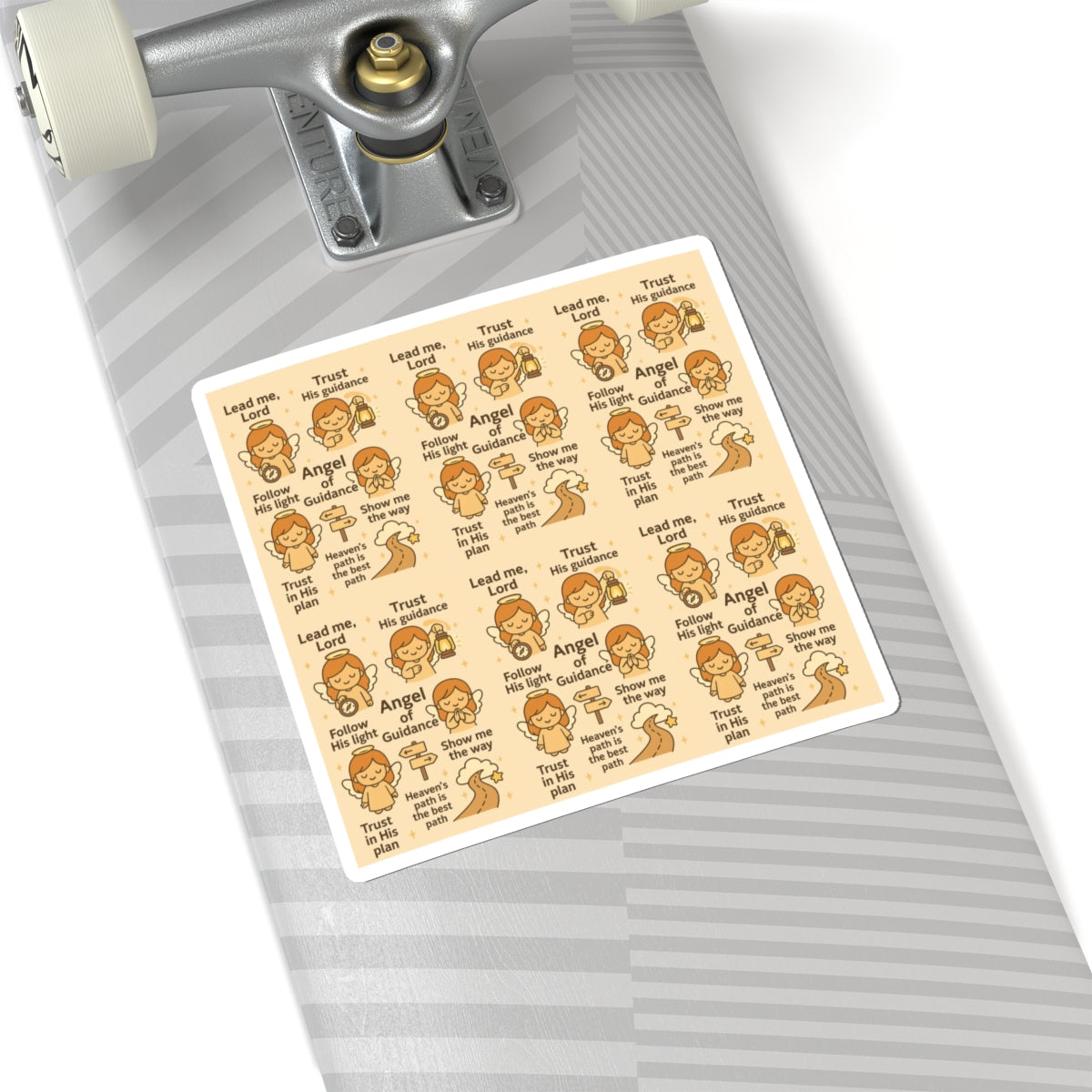 Angel of Guidance - Christian Kawaii Sticker Set. Inspiring stickers to trust God’s plan and follow His light every day.