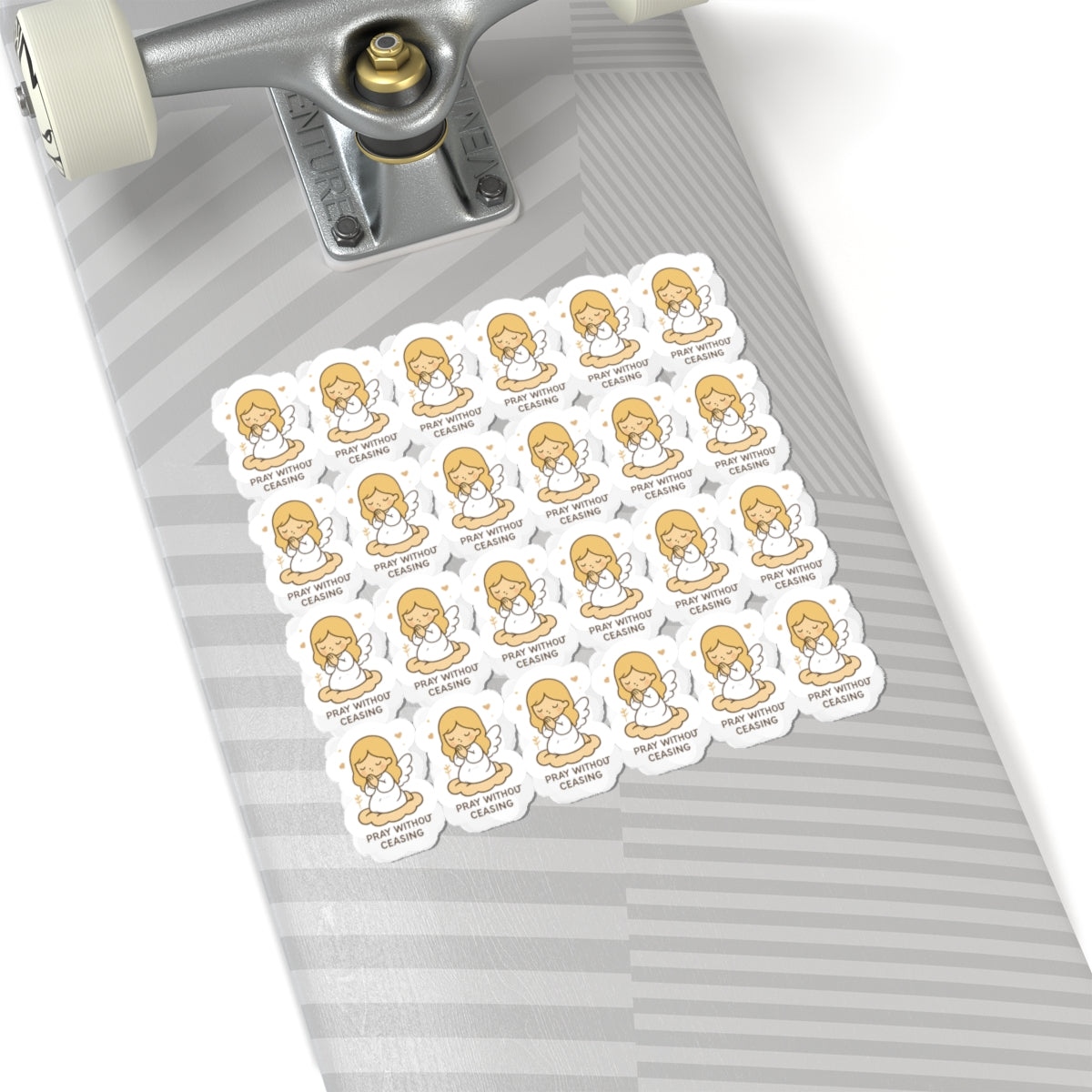 Faith & Courage Angel ,pray without ceasing withouStickers – Kawaii Christian Sheet with Prayers, Scripture & Light-Inspired Affirmations. Faith doesn’t eliminate fear — it gives you the courage to walk through it. One sticker at a time.