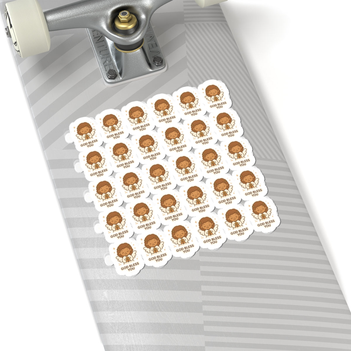 Faith & Kindness Angel Stickers ,GOD bless you – Kawaii Christian Sheet with Affirmations of Love, Blessing & Prayer. Let kindness, faith, and guidance follow you — one angel at a time.
