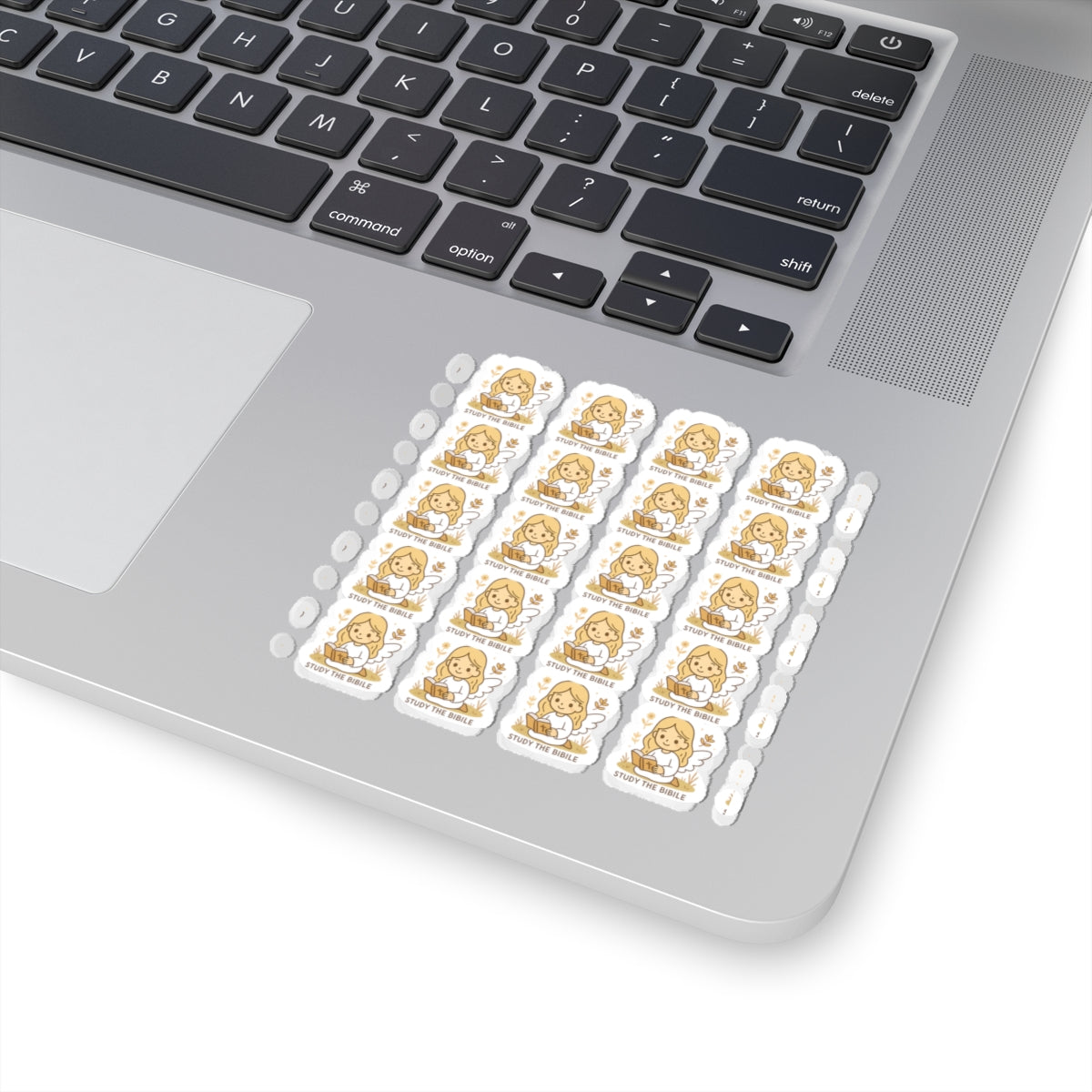 Bible Study Angel , Study the Bible Stickers – Christian Scripture Kawaii Stickers for Journals & Faith Gifts. Bring light, strength, and joy to your quiet time with these tender Scripture angels.