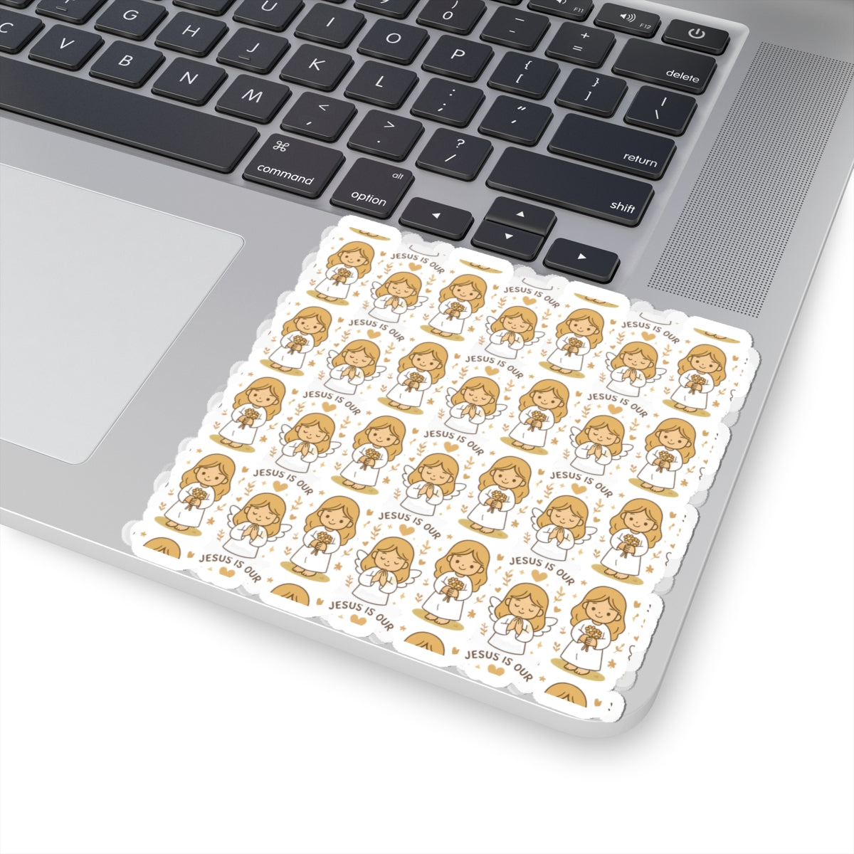 Christian Angel Jesús is our Stickers – Faith, Love & Encouragement Stickers for Journaling, Gifting & Spiritual Inspiration. Gentle angel hugs and heavenly words to brighten hearts and uplift souls