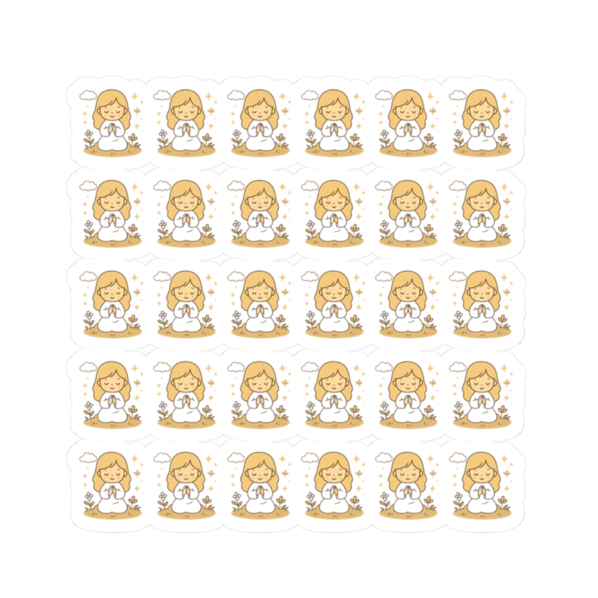 1.Peacemakers Angel Stickers – Faith-Based Kawaii Sheet for Prayer, Devotionals & Peaceful Gifts. Because true peace begins with prayer — and a heart willing to shine.