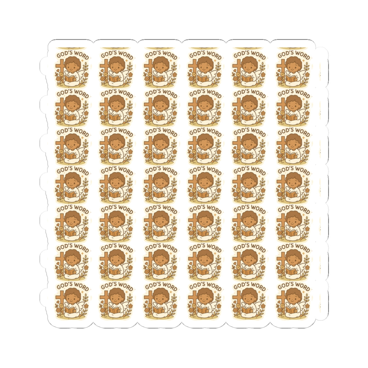 Bible Study Angel ,GOD S Word Stickers – Printable Christian Set of Kawaii Angels Reading God’s Word. Adorable reminders that you are never alone when you open your Bible — the angels are studying with you.