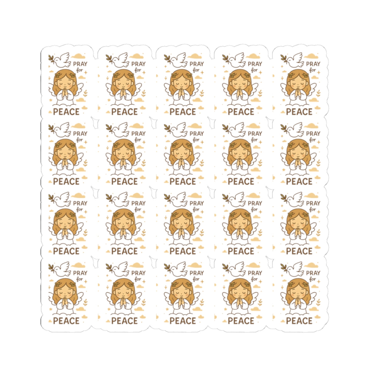 Peace Angel , Pray for Peace Stickers – Christian Printables for Serenity, Prayer & Blessings. Let peace flow through your soul with every sticker. These angelic reminders gently guide you to rest, pray, and bring peace into the world.