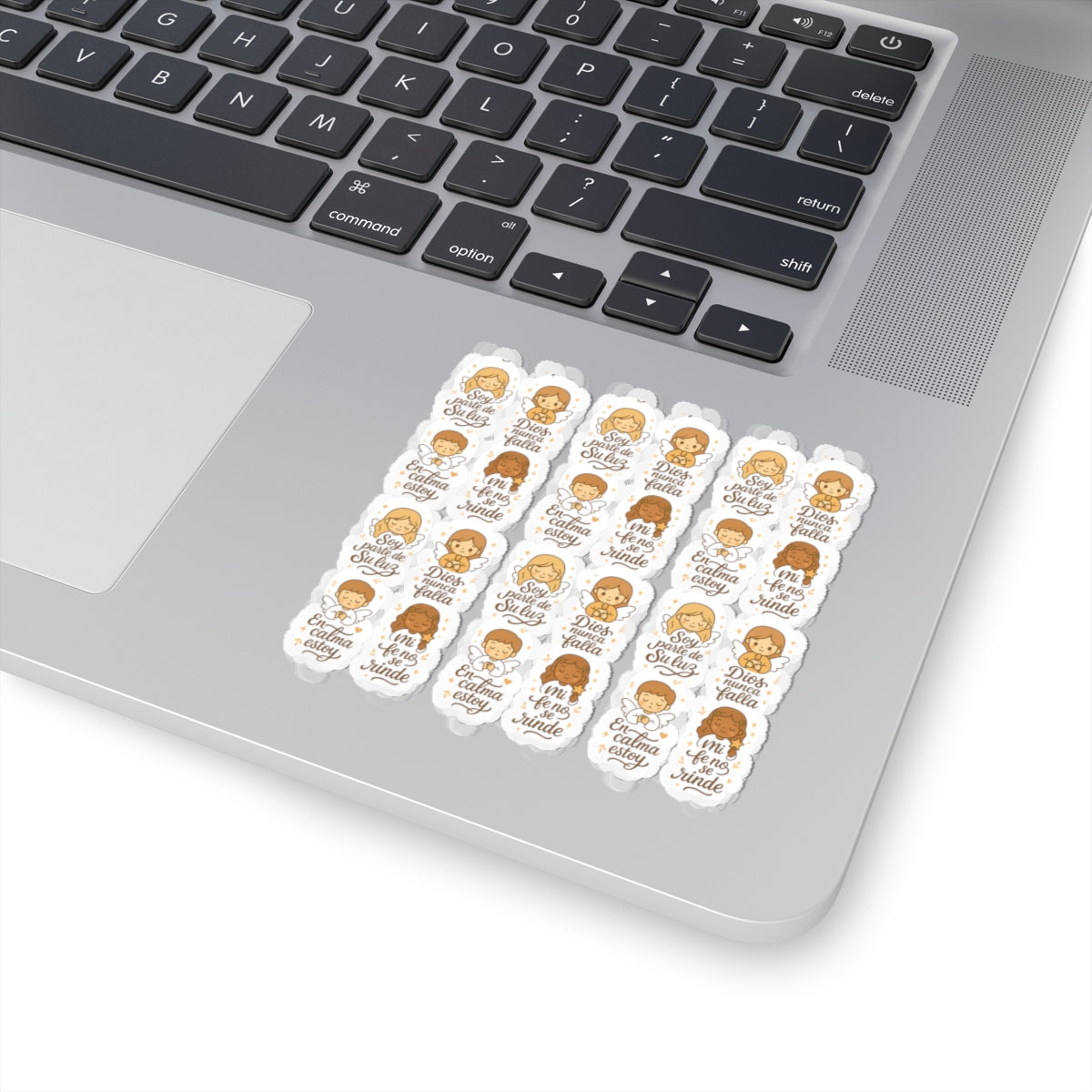 Spanish Christian Stickers – Kawaii Angels with Faith Phrases for Journaling, Encouragement & Daily Peace. Because sometimes, your faith just needs a visual reminder in your own language.