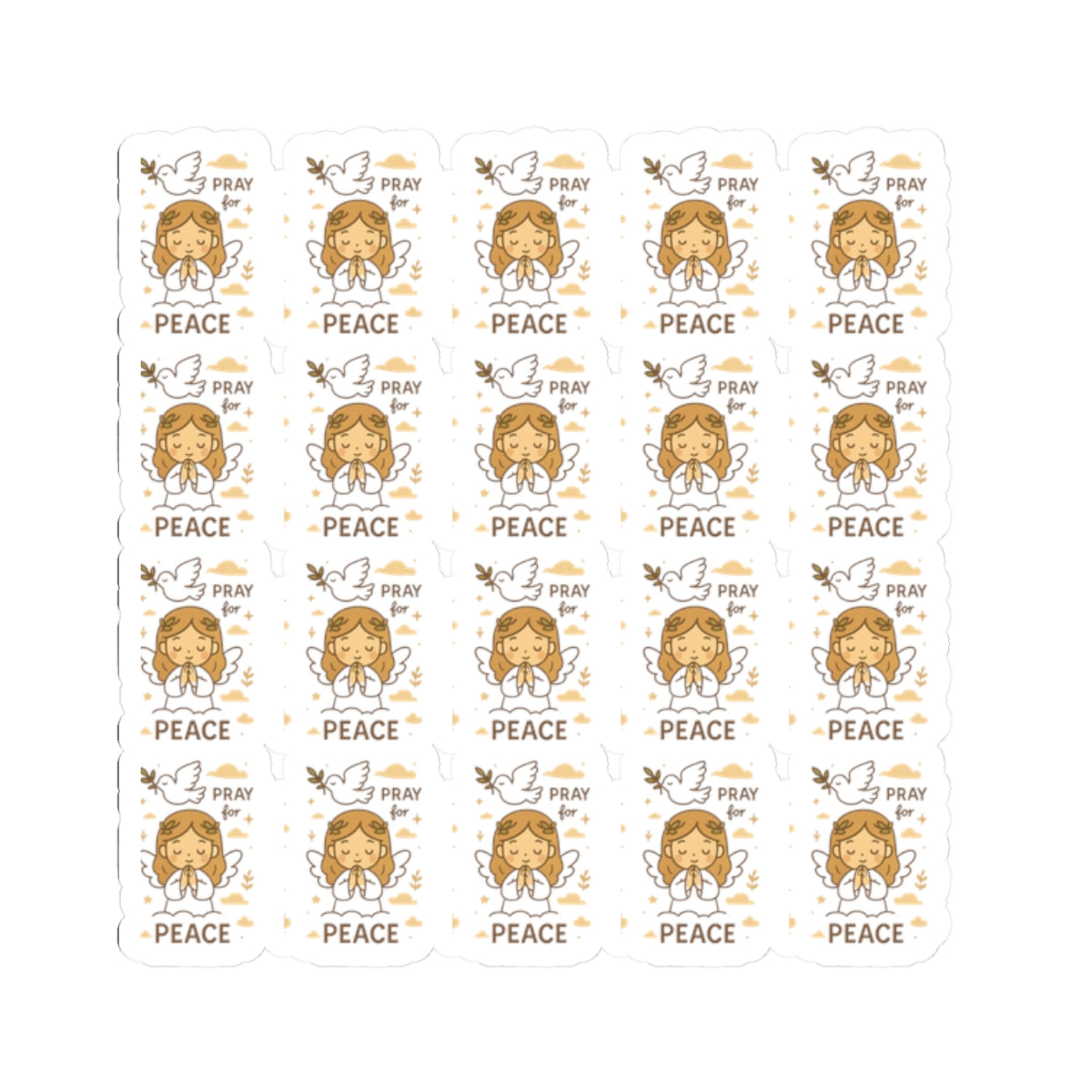 Peace Angel , Pray for Peace Stickers – Christian Printables for Serenity, Prayer & Blessings. Let peace flow through your soul with every sticker. These angelic reminders gently guide you to rest, pray, and bring peace into the world.