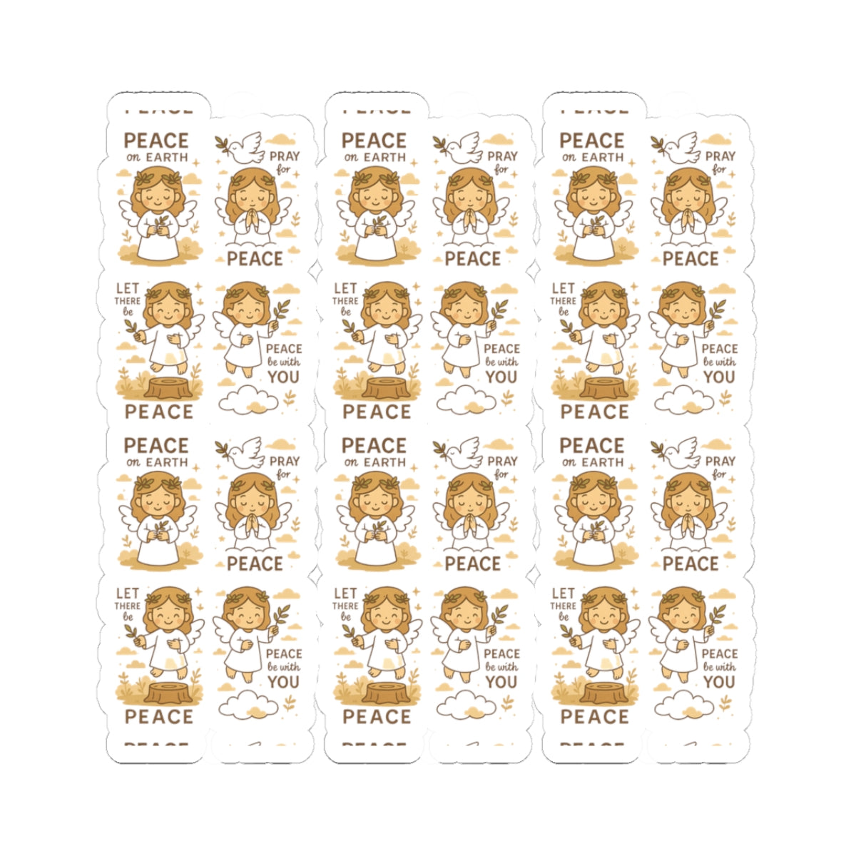 Peace Angel Stickers – Christian Printables for Serenity, Prayer & Blessings. Let peace flow through your soul with every sticker. These angelic reminders gently guide you to rest, pray, and bring peace into the world.