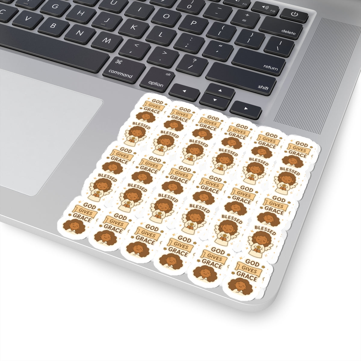 Amazing Grace Angel ,Blessed,GOD GivesStickers – Kawaii Spiritual Faith Stickers with Bible Quotes. Faith-filled moments of grace, comfort, and divine beauty—wrapped in angel wings.