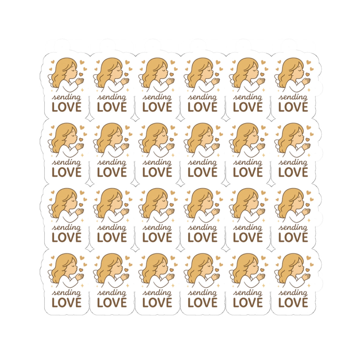 Angel ,Love Sending Stickers – Faith, Love & Encouragement Stickers for Journaling, Gifting & Spiritual Inspiration. Gentle angel hugs and heavenly words to brighten hearts and uplift souls