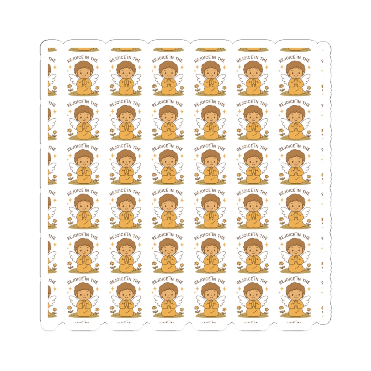 Rejoice in the of Joy of the Lord Angel Stickers – Christian Kawaii Sheet with Diversity & Faith-Inspired Affirmations. Because joy is a spiritual strength — and every smile begins in the soul.