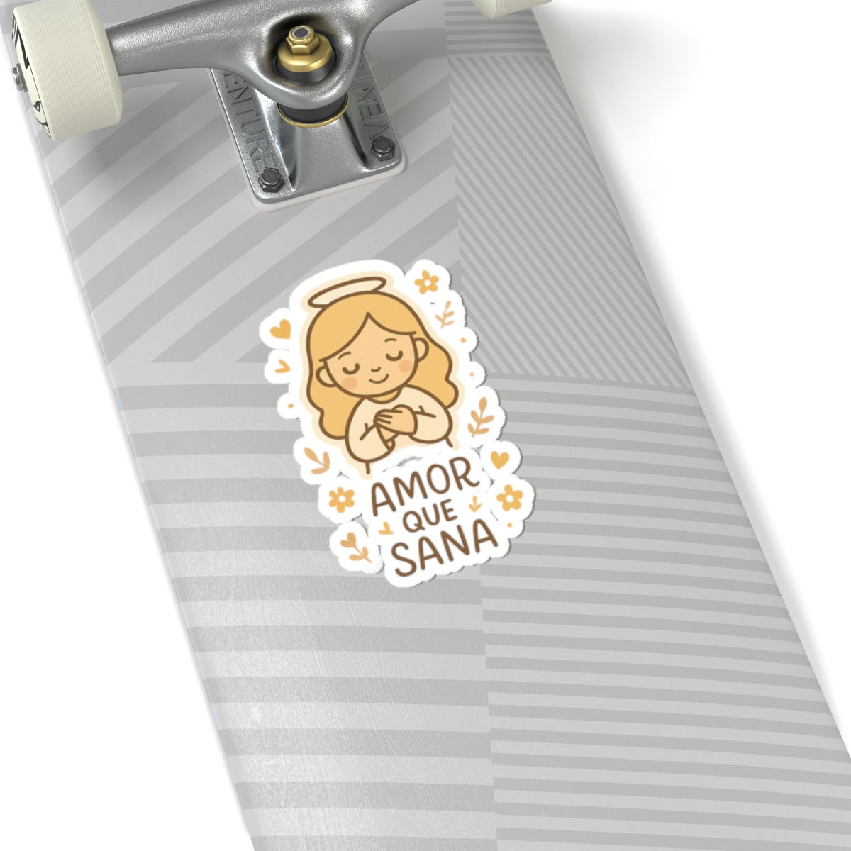 Amor que Sana Spanish Christian Kawaii Stickers – Inspirational Angel Sheet for Faith, Gratitude & Healing. Faith speaks in Spanish too — let every sticker be a prayer full of love, peace, and healing.