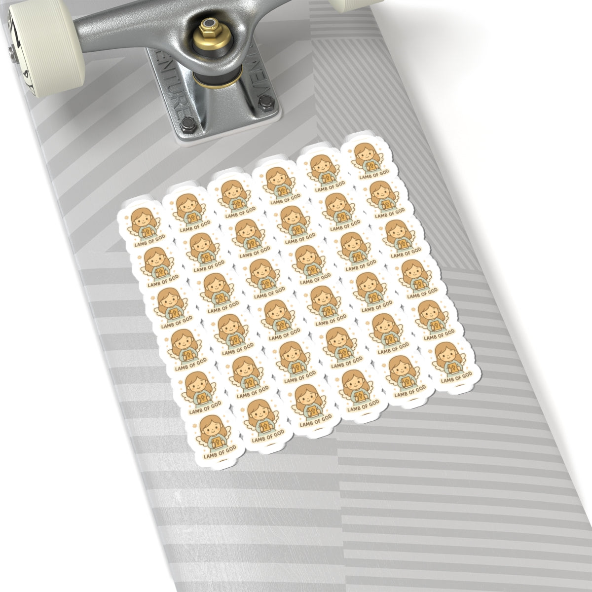 Baptism Angel , Lamb of GOD Stickers – Christian Kawaii Stickers for Christening, Baby Dedication & Faith Gifts. Celebrate the beauty of baptism with these sweet angel stickers filled with light, love, and faith.