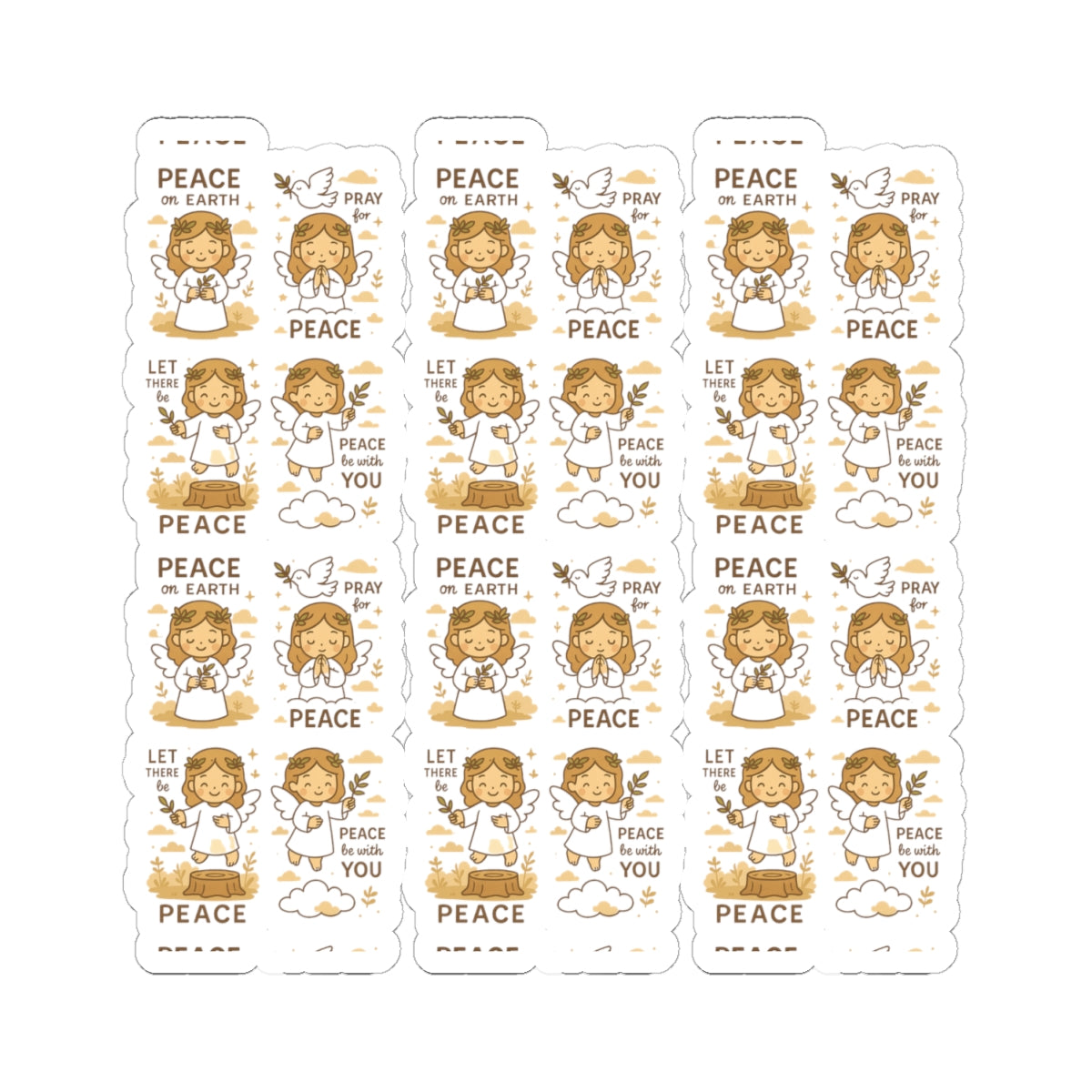 Peace Angel Stickers – Christian Printables for Serenity, Prayer & Blessings. Let peace flow through your soul with every sticker. These angelic reminders gently guide you to rest, pray, and bring peace into the world.