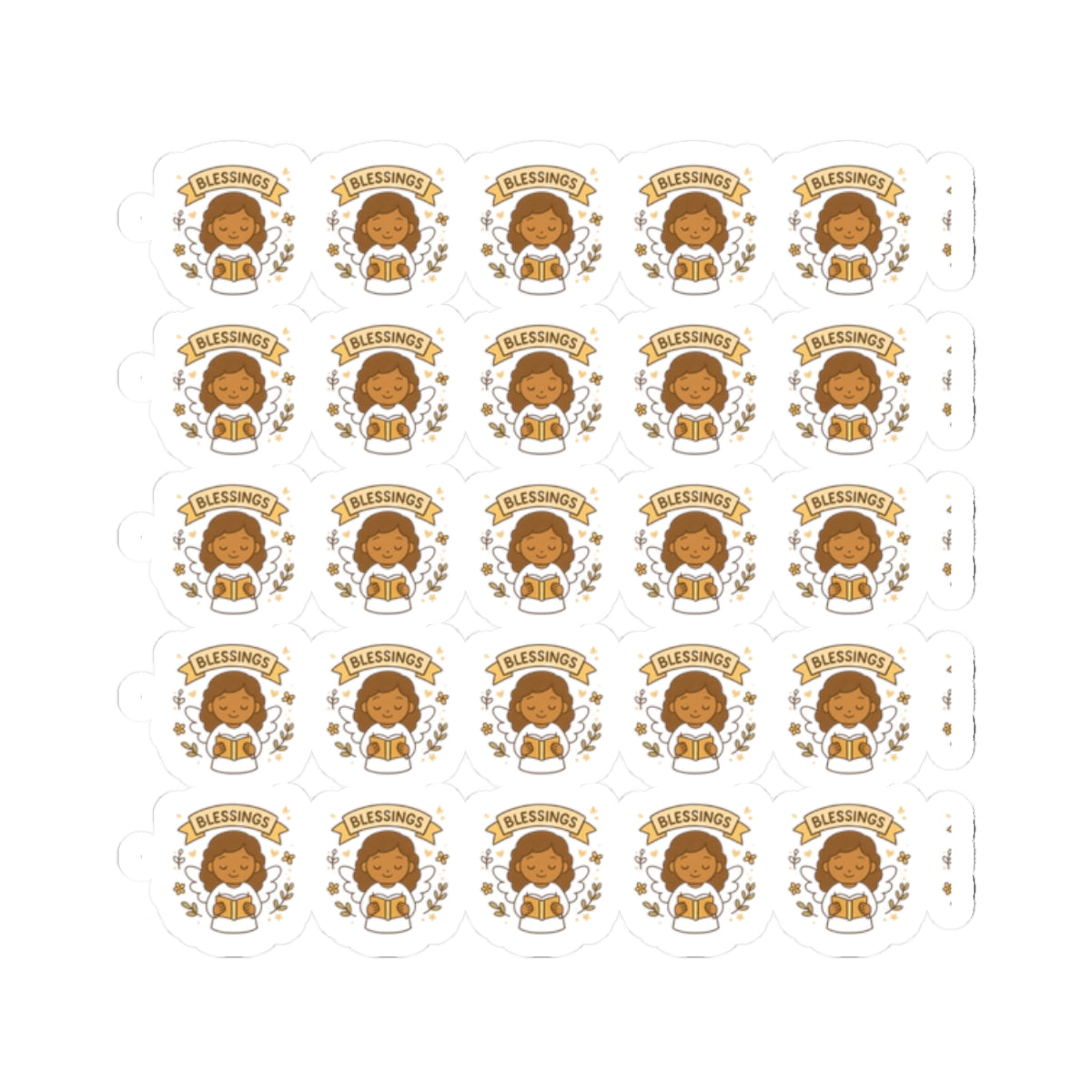 Grace-Filled Angel , š Blessings Stickers ā Kawaii Style with Christian Quotes on Peace and Purpose. Gentle reminders of Godās grace, peace, and divine purposeācarried by angel wings.