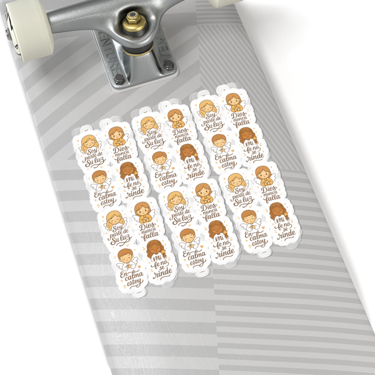 Spanish Christian Stickers – Kawaii Angels with Faith Phrases for Journaling, Encouragement & Daily Peace. Because sometimes, your faith just needs a visual reminder in your own language.