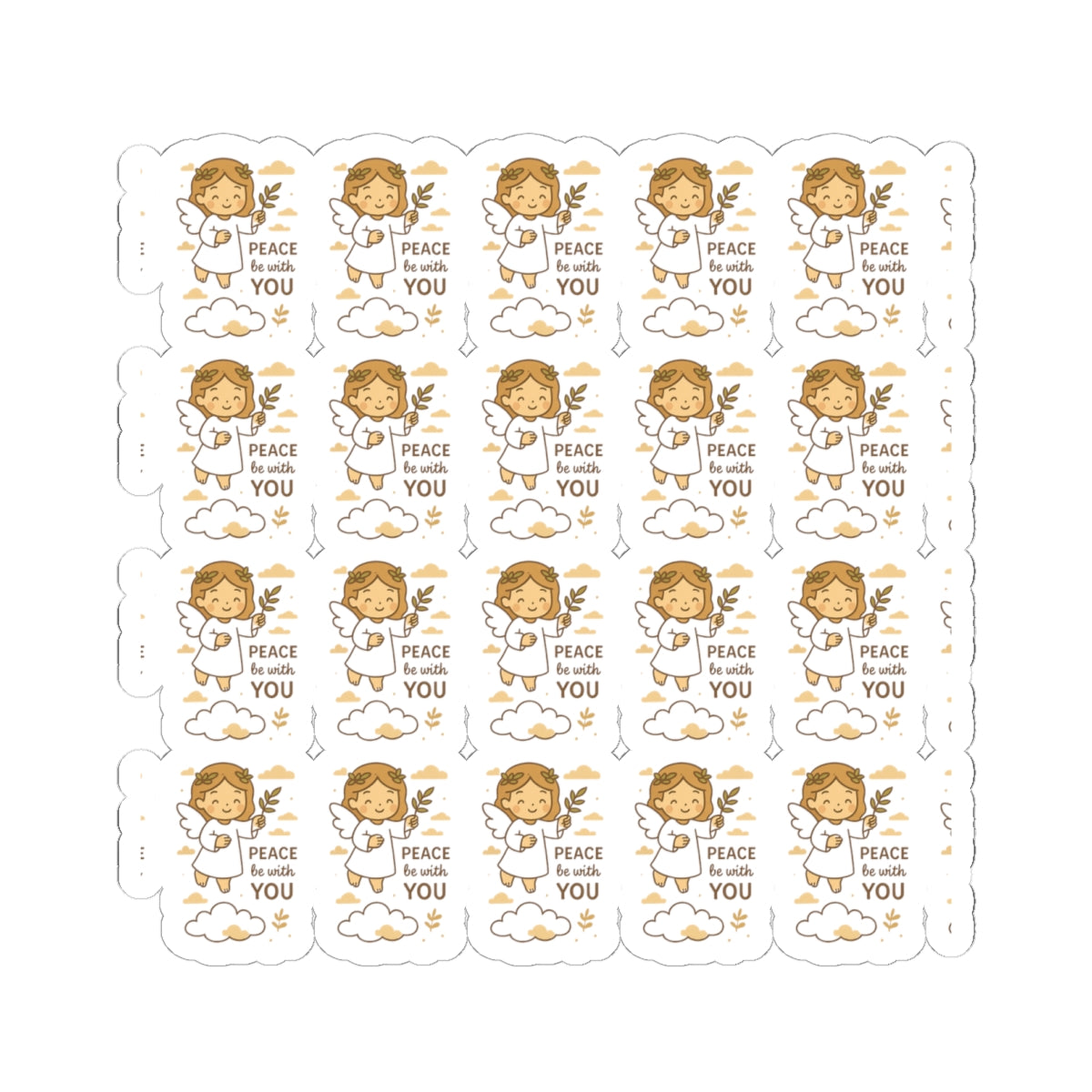 Peace Angel, Peace be with You Stickers – Christian Printables for Serenity, Prayer & Blessings. Let peace flow through your soul with every sticker. These angelic reminders gently guide you to rest, pray, and bring peace into the world.