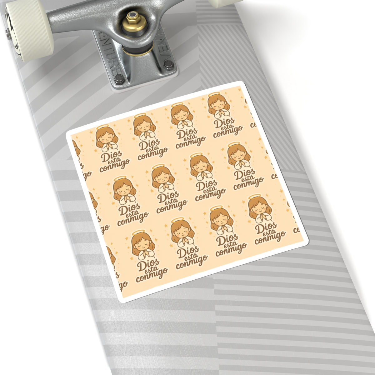 DIOS esta conmigo Faith love Spanish Christian Kawaii Stickers – Inspirational Angel Sheet for Faith, Gratitude & Healing. Faith speaks in Spanish too — let every sticker be a prayer full of love, peace, and healing.