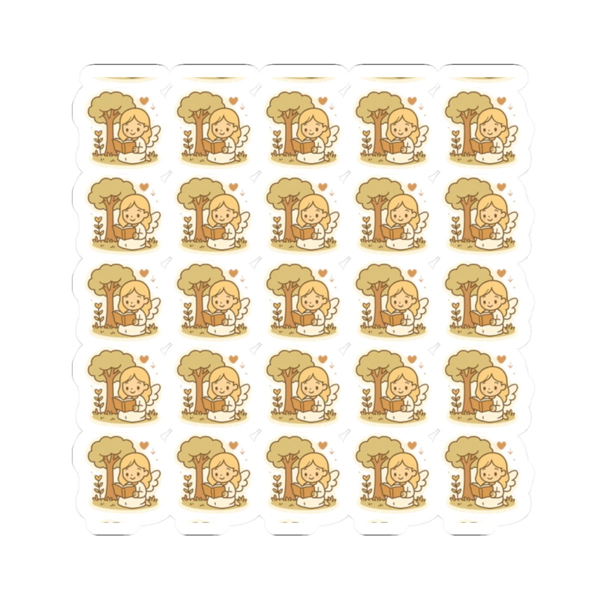 Bible Study Angel Silent love Stickers – Printable Christian Set of Kawaii Angels Reading God’s Word. Adorable reminders that you are never alone when you open your Bible — the angels are studying with you.