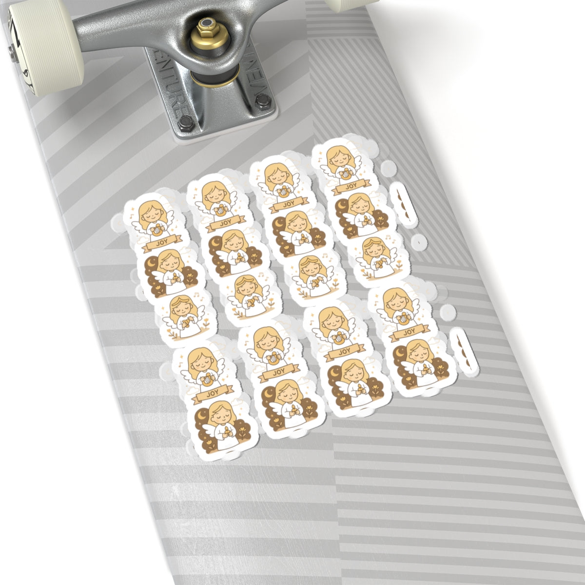 JOY Kawaii Angel Stickers – Faith-Inspired Kiss-Cut Sheet for Journaling, Gifting & Daily Encouragement. A gentle reminder that joy comes in the morning… and sometimes in the form of a tiny angel.
