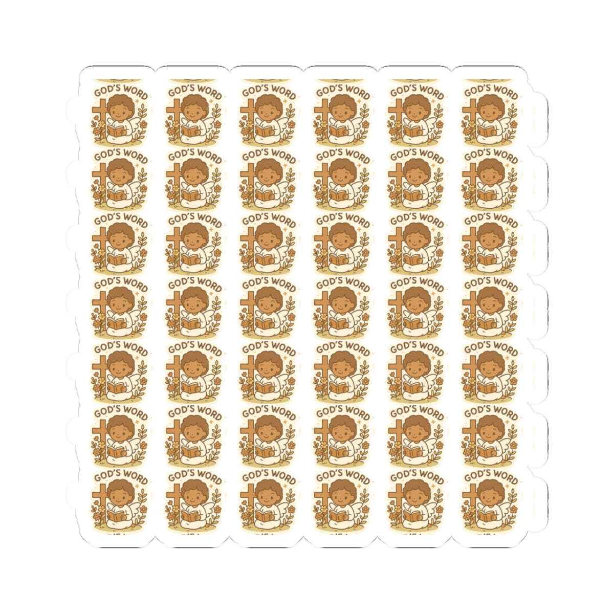Bible Study Angel ,GOD S Word Stickers – Printable Christian Set of Kawaii Angels Reading God’s Word. Adorable reminders that you are never alone when you open your Bible — the angels are studying with you.