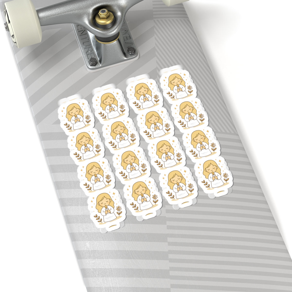 Faith & Courage Angel FAITH A Stickers – Kawaii Christian Sheet with Prayers, Scripture & Light-Inspired Affirmations. Faith doesn’t eliminate fear — it gives you the courage to walk through it. One sticker at a time.