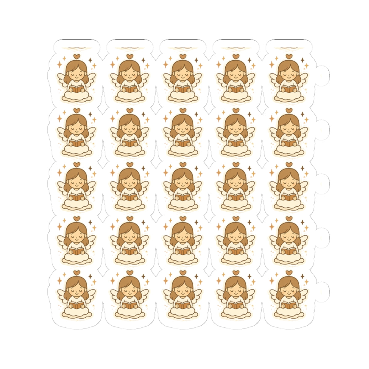 Bible Study Angel silent prayerStickers – Printable Christian Set of Kawaii Angels Reading God’s Word. Adorable reminders that you are never alone when you open your Bible — the angels are studying with you.