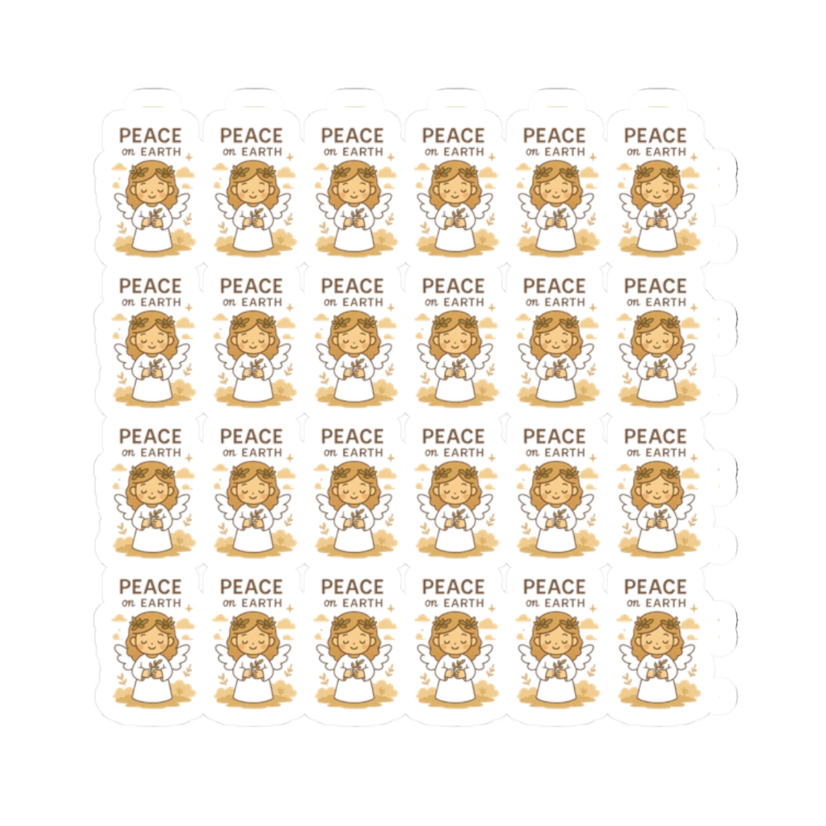 Peace Angel , Peace on Earth Stickers – Christian Printables for Serenity, Prayer & Blessings. Let peace flow through your soul with every sticker. These angelic reminders gently guide you to rest, pray, and bring peace into the world.