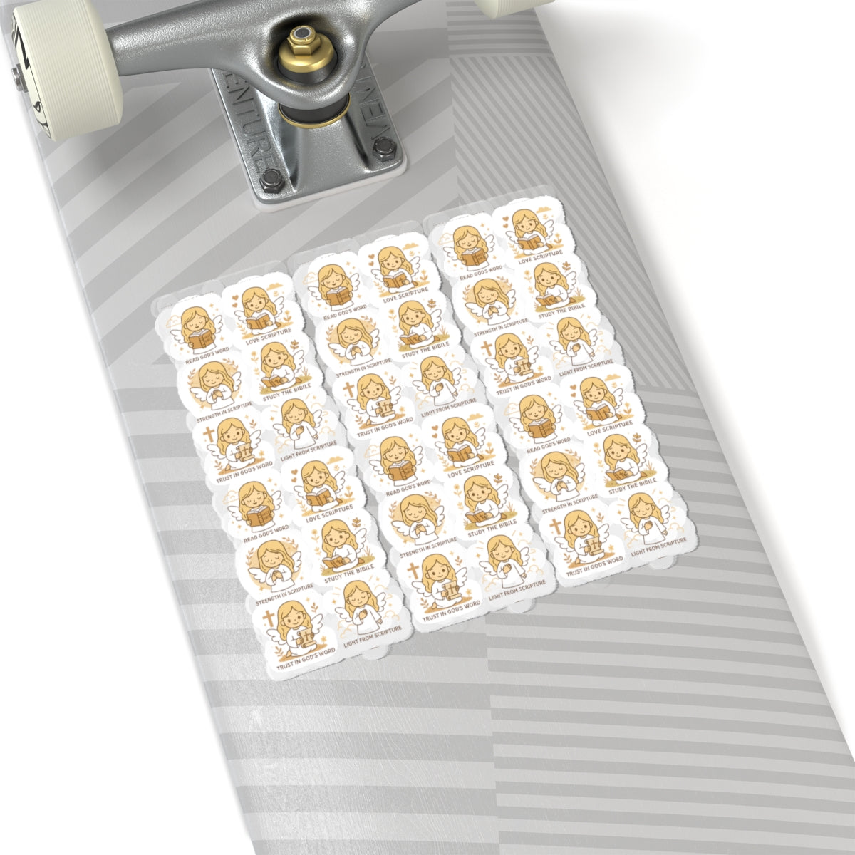 Bible Study Angel Stickers – Christian Scripture Kawaii Stickers for Journals & Faith Gifts. Bring light, strength, and joy to your quiet time with these tender Scripture angels.