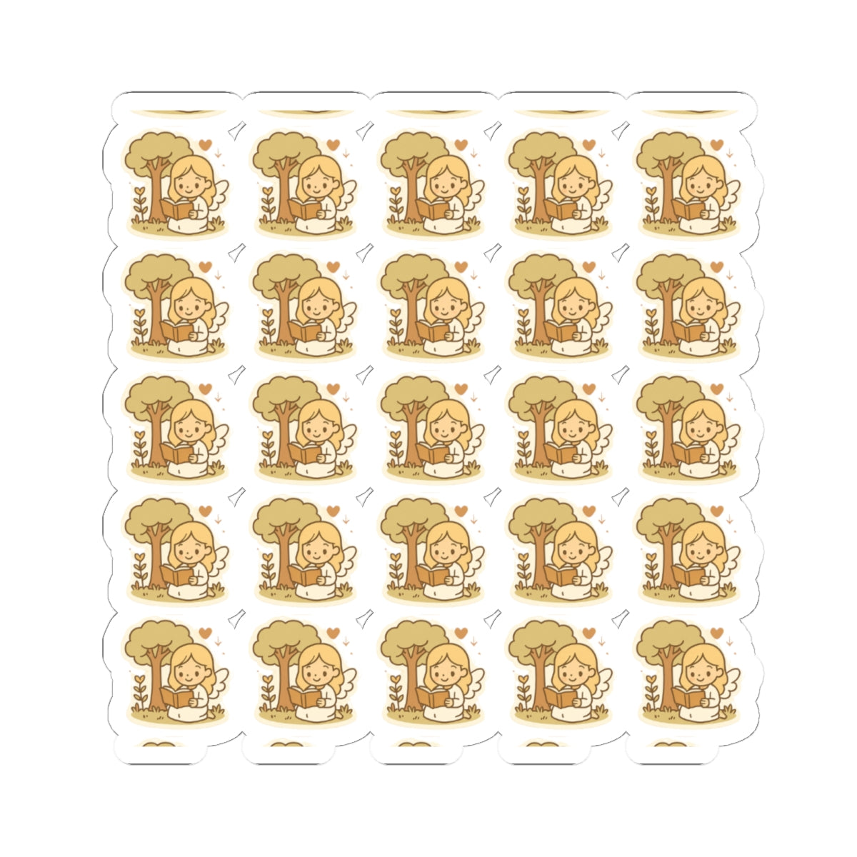 Bible Study Angel Silent love Stickers – Printable Christian Set of Kawaii Angels Reading God’s Word. Adorable reminders that you are never alone when you open your Bible — the angels are studying with you.