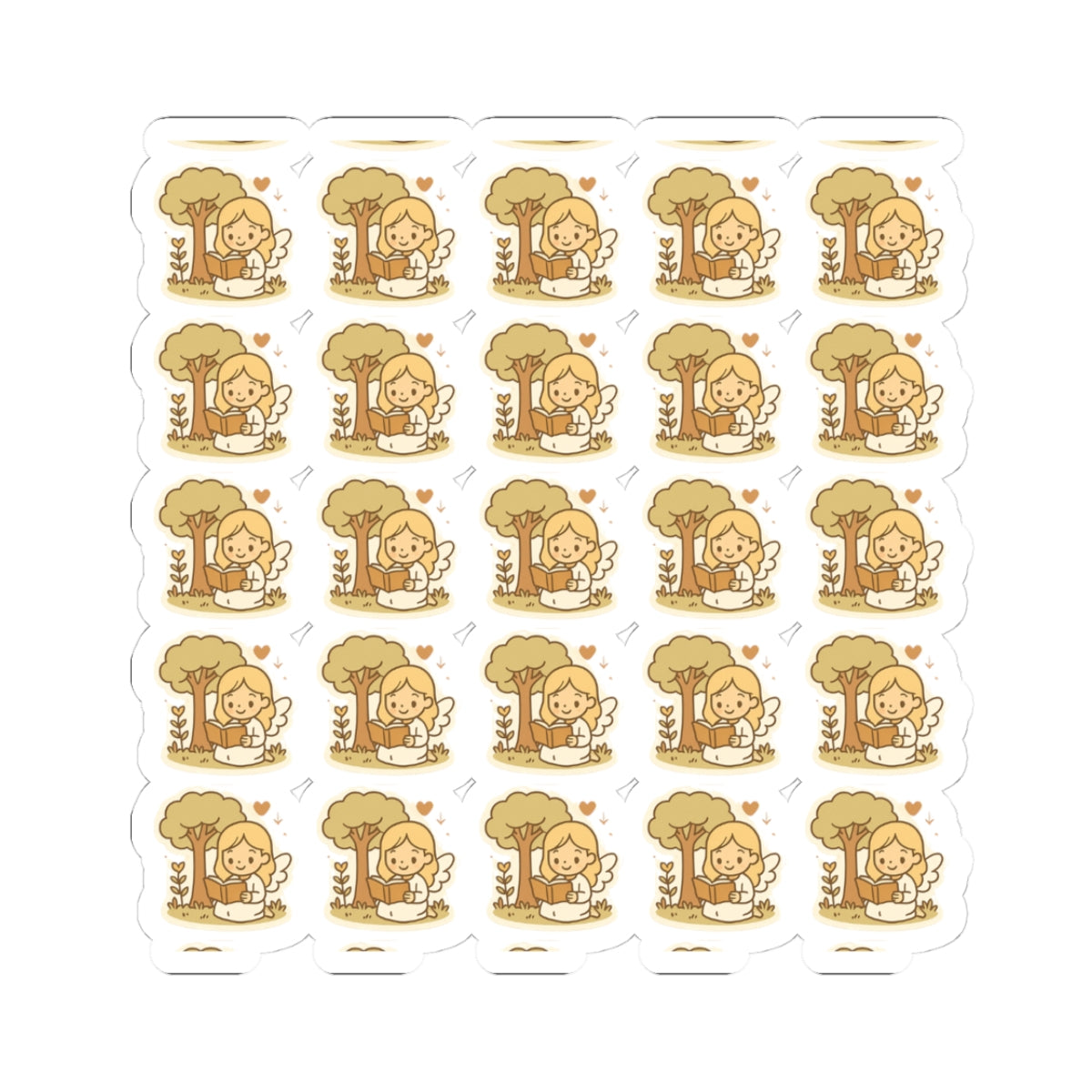 Bible Study Angel Silent love Stickers – Printable Christian Set of Kawaii Angels Reading God’s Word. Adorable reminders that you are never alone when you open your Bible — the angels are studying with you.
