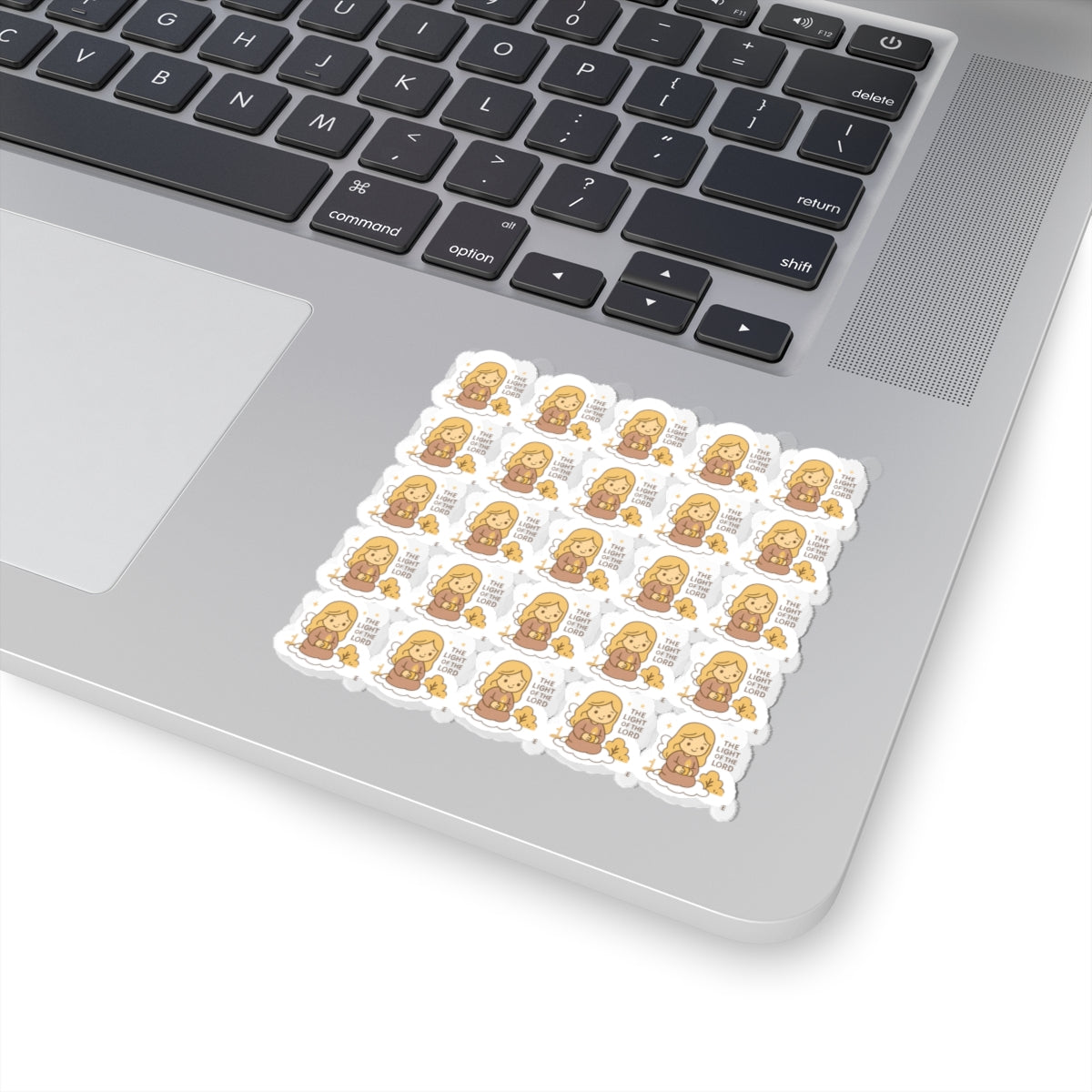 The light of the lordShine Your Light – Christian Angel Stickers | Faith-Inspired Kawaii Sheet with Candle of Hope. Because when you walk in faith… you carry the light.
