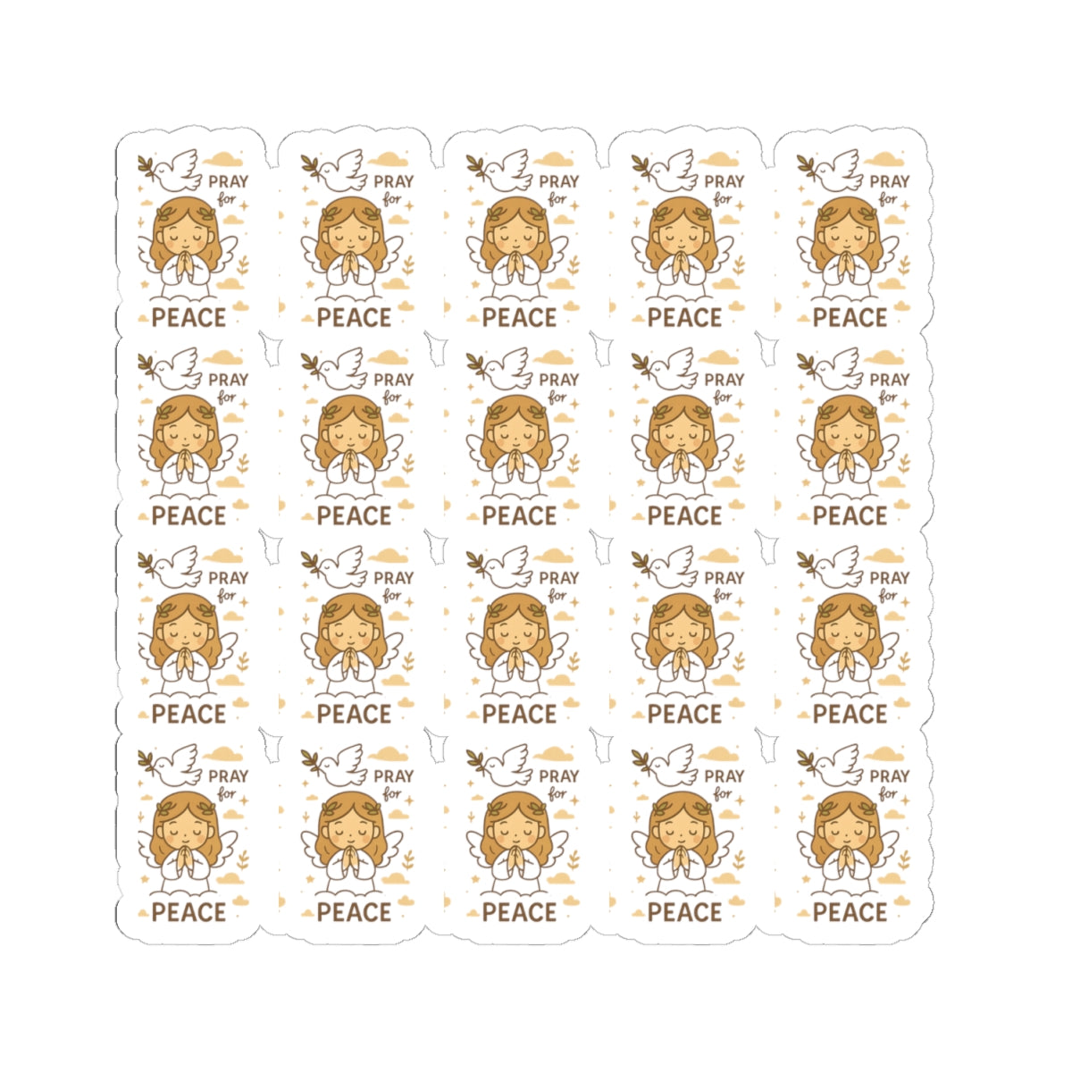 Peace Angel , Pray for Peace Stickers – Christian Printables for Serenity, Prayer & Blessings. Let peace flow through your soul with every sticker. These angelic reminders gently guide you to rest, pray, and bring peace into the world.