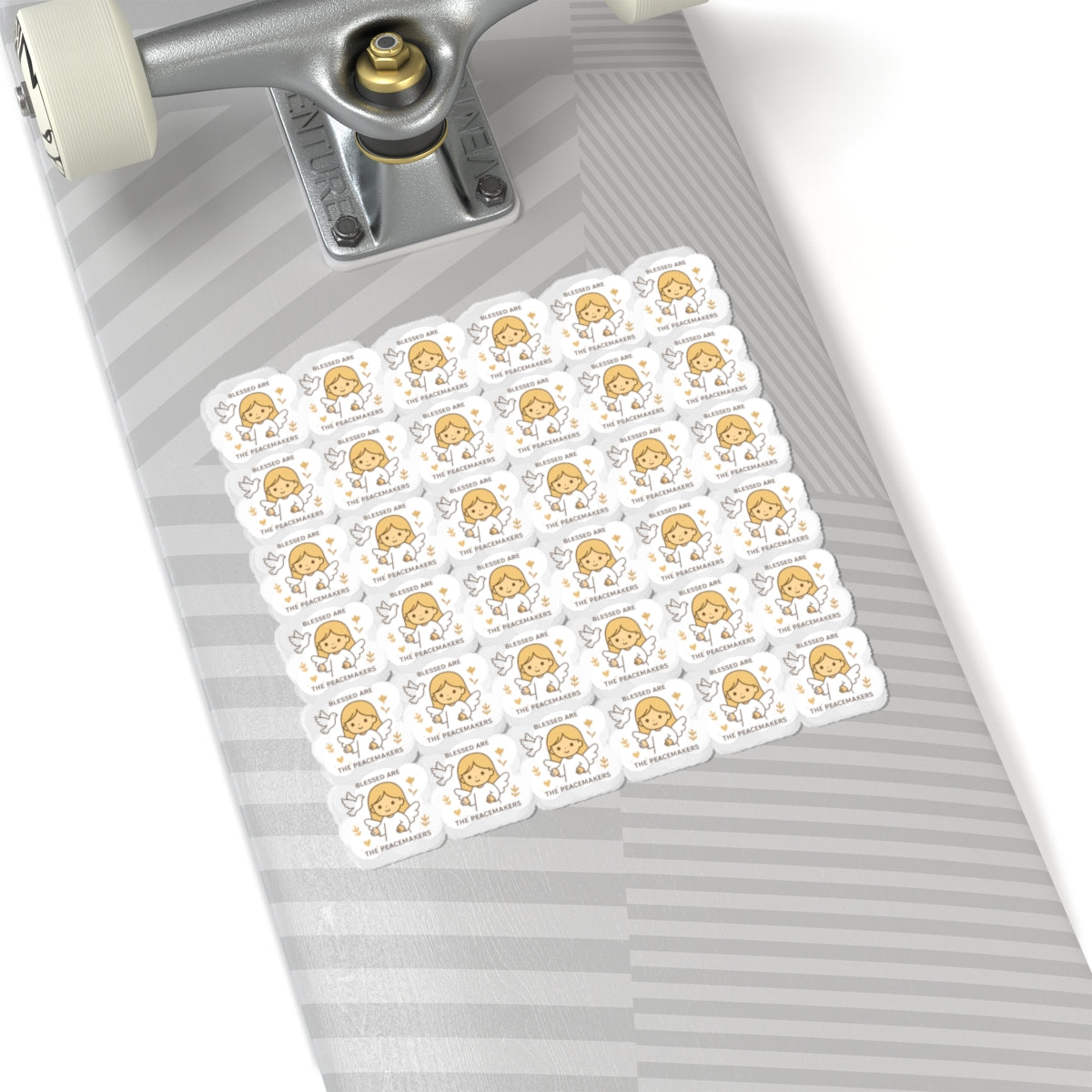 3.C Peacemakers Angel Stickers – Faith-Based Kawaii Sheet for Prayer, Devotionals & Peaceful Gifts. Because true peace begins with prayer — and a heart willing to shine.