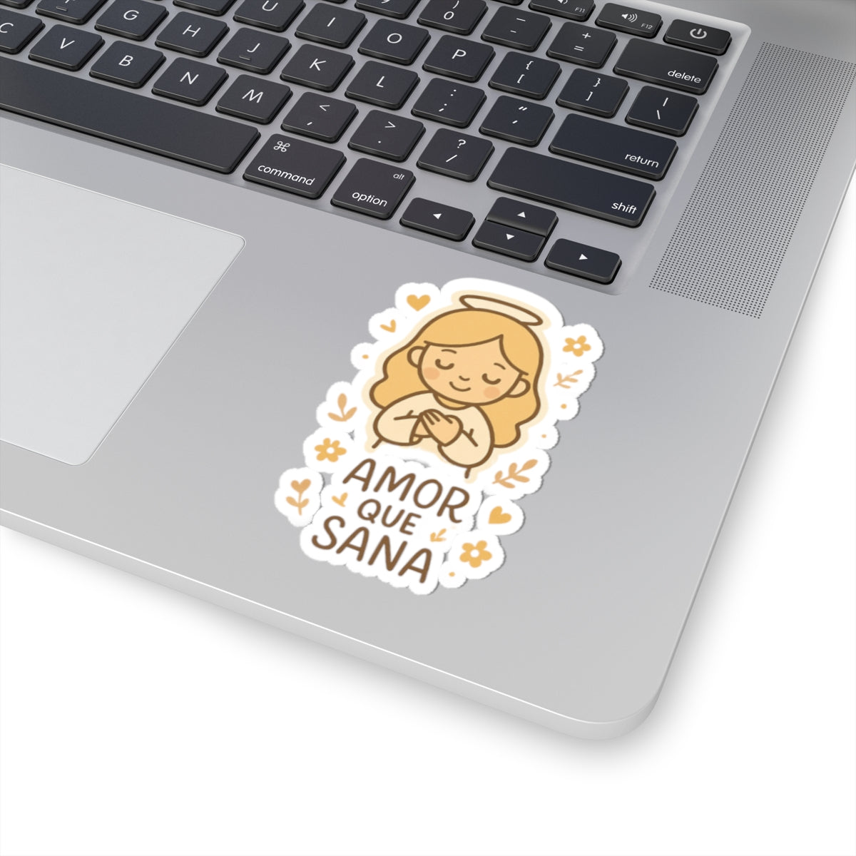 Amor que Sana Spanish Christian Kawaii Stickers – Inspirational Angel Sheet for Faith, Gratitude & Healing. Faith speaks in Spanish too — let every sticker be a prayer full of love, peace, and healing.