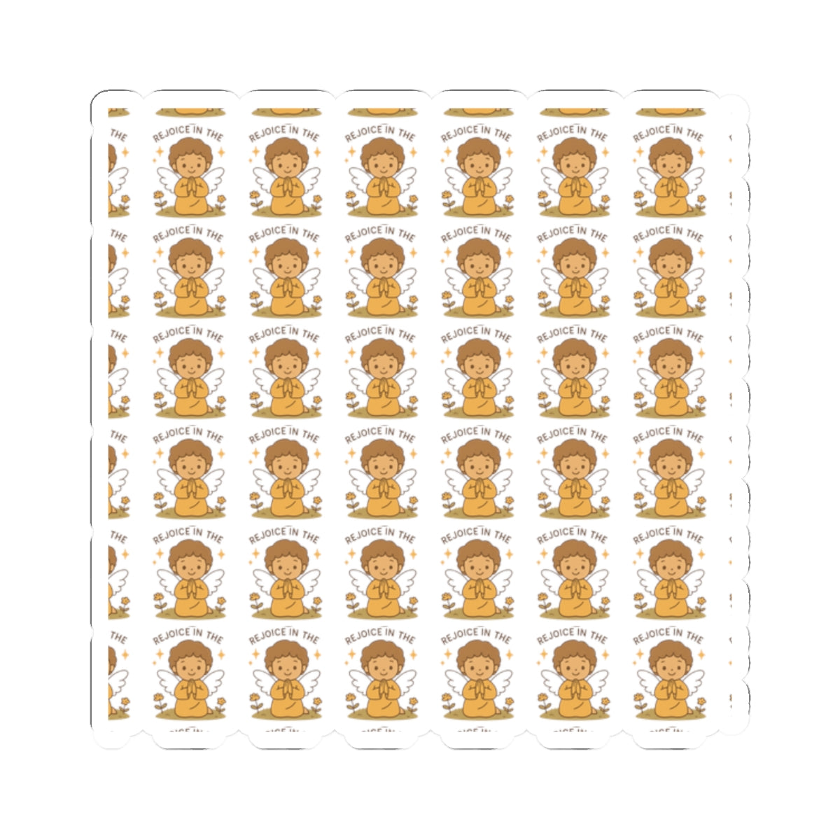 Rejoice in the of Joy of the Lord Angel Stickers – Christian Kawaii Sheet with Diversity & Faith-Inspired Affirmations. Because joy is a spiritual strength — and every smile begins in the soul.