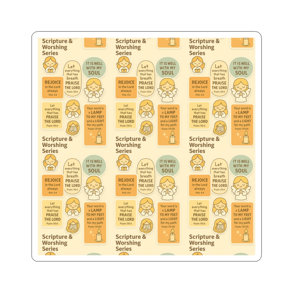 ✨ Tiny Angels' Truths: Read · Study · Purpose A heartfelt sticker collection designed to inspire faith, brighten your Bible study, and guide your soul with divine purpose.