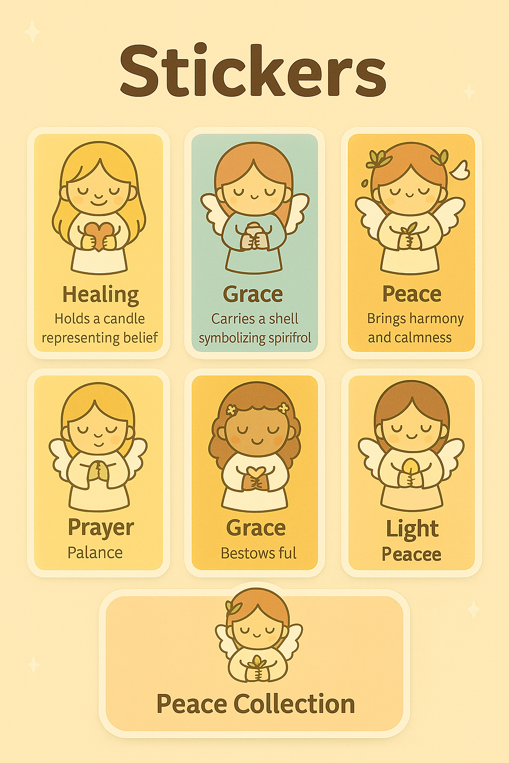 🕊️ Healing & Peace Collection, Healing · Grace · Peace