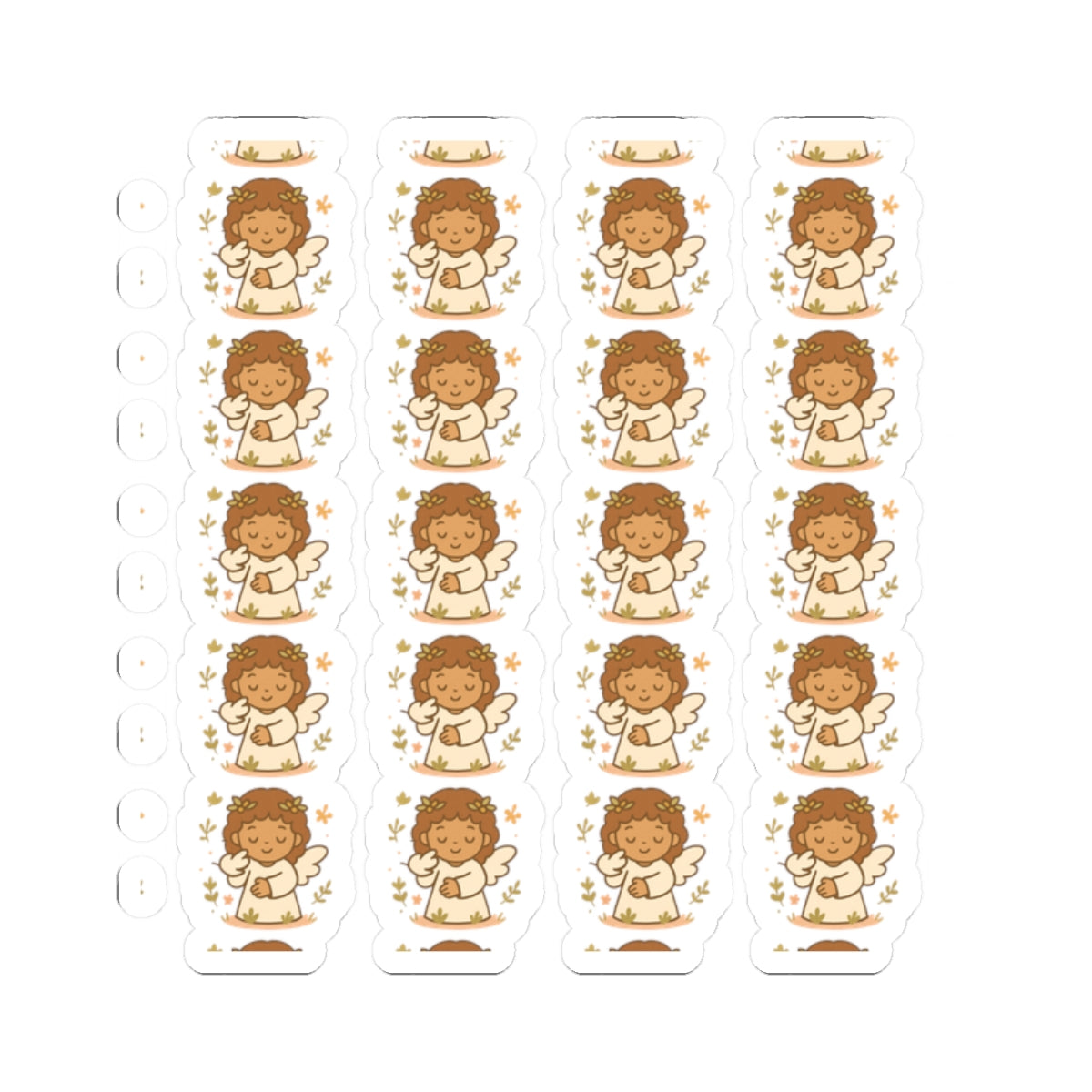 Peace & Love Angel Stickers – Christian Kawaii Sheet with Philippians 4:7 for Journaling & Faith-Based Gifts. A gentle hug from heaven — in every sticker. Let His peace guide your heart.
