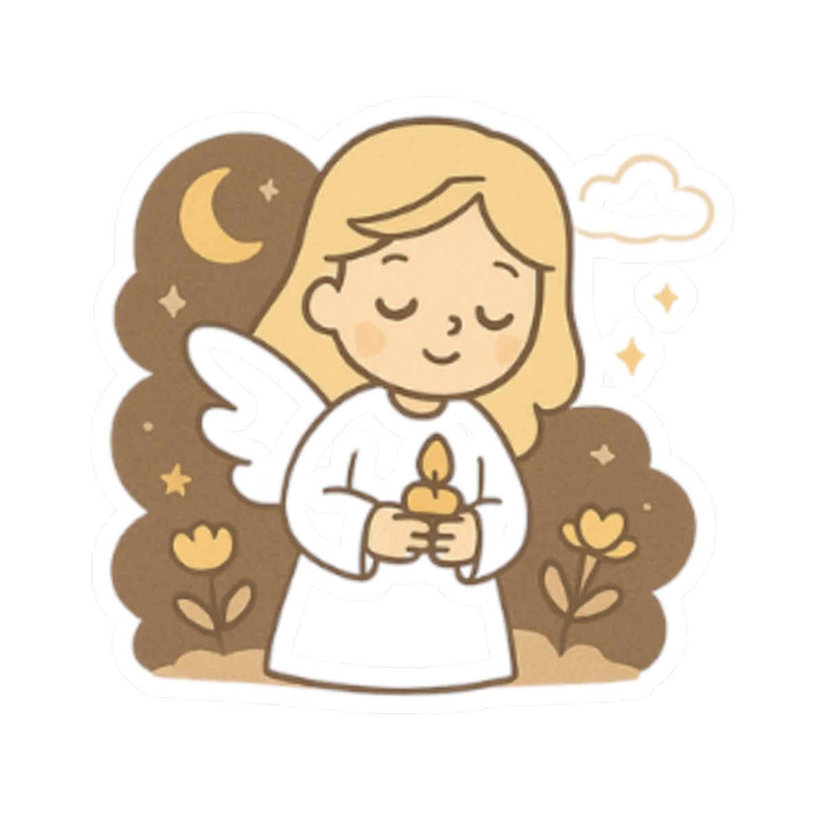 JOY 2 Kawaii Angel Stickers – Faith-Inspired Kiss-Cut Sheet for Journaling, Gifting & Daily Encouragement. A gentle reminder that joy comes in the morning… and sometimes in the form of a tiny angel.
