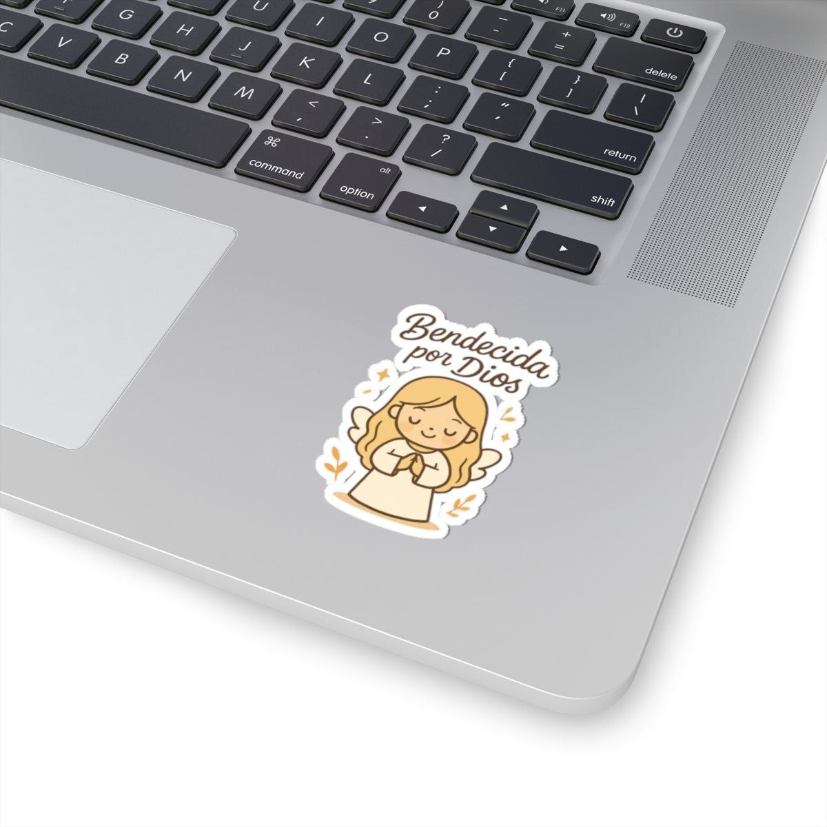 Bendecida por DIOS Spanish Christian Angel Stickers – “Bendecida por Dios” Sheet for Faith, Worship & Encouragement. A sticker sheet that feels like a hymn, a prayer, and a promise — in your language of faith.
