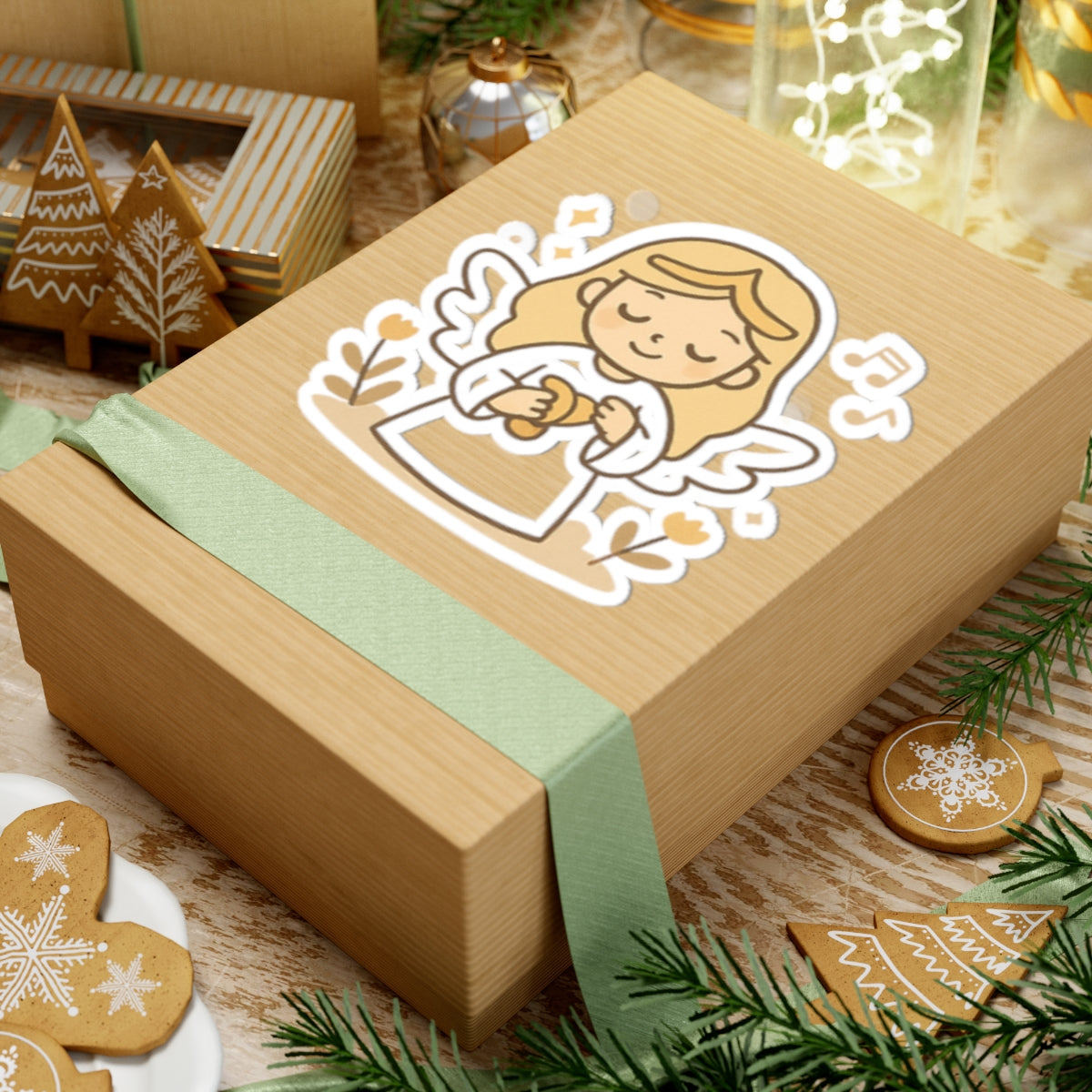 JOY 3 Kawaii Angel Stickers – Faith-Inspired Kiss-Cut Sheet for Journaling, Gifting & Daily Encouragement. A gentle reminder that joy comes in the morning… and sometimes in the form of a tiny angel.
