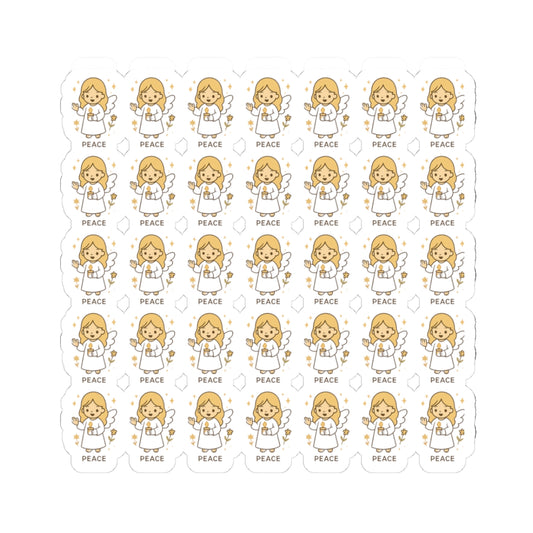Faith & Courage Angel ,Peace Stickers – Kawaii Christian Sheet with Prayers, Scripture & Light-Inspired Affirmations. Faith doesn’t eliminate fear — it gives you the courage to walk through it. One sticker at a time.